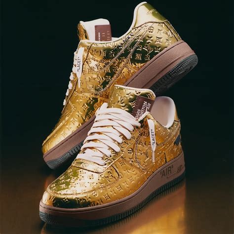 gold louis vuitton air force|lv air force 1 stockx.